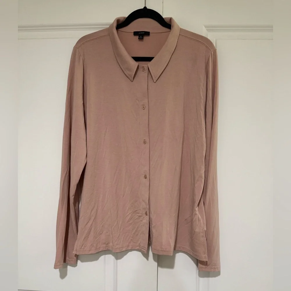 J. Crew Button Up collared T-shirt NWOT Sz XL